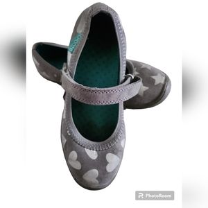 Chooze Girls shoes sz 1 Stars and Hearts Mary Jane style shoes